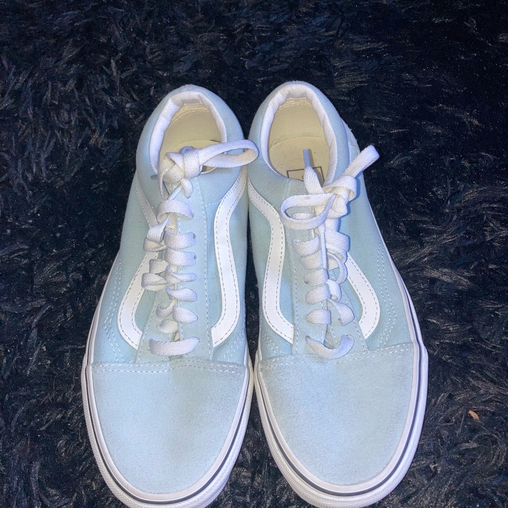Vans Women's Sneakers - Light Blue and White